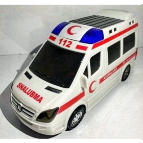 Resim Kardelen Pilli Ambulans Büyük Boy Sesli Işıklı Ambulans 