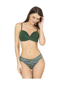 Resim Endeep Kadın Destekli Çapraz Detaylı Yeşil Bikini Takımı Yeşil 