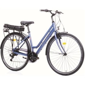 Resim Corelli E-Clara Elektrikli Kadın Şehir Bisikleti 46CM V 28 Jant 7 Vites Mat Siyah 