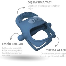 Resim Mochi Diş Kaşıyıcı Mavi 