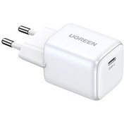 Resim Ugreen Nexode Gan 2 Mini 20 W Type-C PD Hızlı Şarj Cihazı Beyaz 