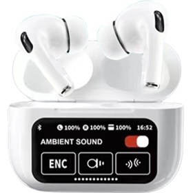 Resim Karler Bass A9 Pro Aktif Gürültü Engelleyici Özellikli Dijital Ekranlı Bluetooth Kulaklık - Beyaz 12 