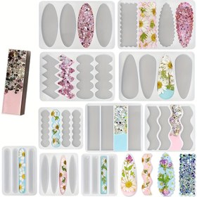 Resim Derin Saç Tokaları İçin Silikon Kalıp, Takı Yapımı İçin Kalın Saç Tokası Kalıbı, Kitap İşareti, Küpe Kolye - Reçine Takı Yapımı Kalıbı, El Sanatçıları İçin Mükemmel Hediye 