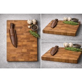 Resim Twinswoodcraft Meşe End Grain Kesme Tahtası 