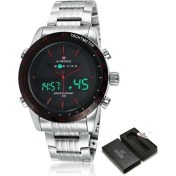 Resim Hanyang Sbr-Box Lüks Marka Navıforce Erkekler Moda Spor Saatler Erkek Kuvars Dijital Analog Saat Adam Tam Çelik Kol Saati Relogio Masculino (Yurt Dışından) 