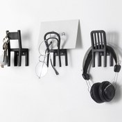 Resim IKEA Duvar Askısı, Banyo Askısı Ikea Fjantig, Siyah 3 'lü 