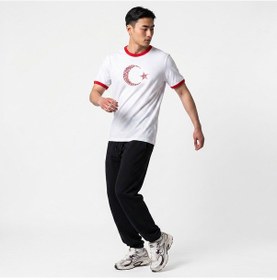 Resim Sportive Türkiye Baskılı Unisex Beyaz Günlük Stil T-shirt 26du0003-byz 