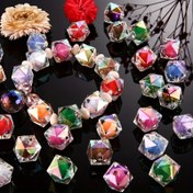 Resim 10 adet 16mm Kare Poligonik Akrilik Boncuklar, Kristal Berraklığında Karışık Renkli Gevşek Aralık Kolye Uçları DIY Gökkuşağı Bileklik Anahtarlık Takı Yapımı için, Kadın El Sanatları Malzemeleri, Bilezik Kolye Uçları | Parıldayan Aksesuarlar | Akrilik Kristaller, Bilezik Yapım Malzemeleri 