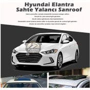 Resim Hyundai Elantra Parlak Siyah Yalancı Çakma Sahte Sunroof 