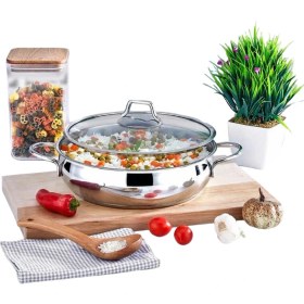 Resim Cosiness Çelik Basık Güveç Tencere 30 cm 