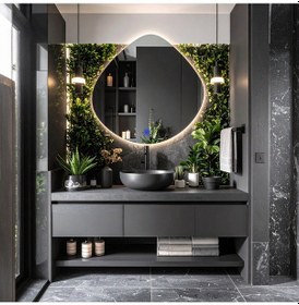 Resim Zynor Günışığı Lazer Kumlamalı Lavabo & Banyo Aynası Dokunmatik Sensörlü 90 X 90 