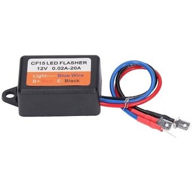Resim Fortunelane 12v Araba Led Fuar Flş Strob Kontrolörü - Otomatik Flaş Modülü, 0.02-20a Akım, Su Geçirmez Röle, 45-75 Hz Frekans 