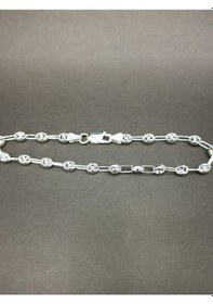 Resim Omar Silver Unisex 4,5Mm Arpa Gemici Gümüş Bileklik 5,20 Gr 