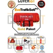 Resim Eva Trafik Seti Plus - 1 Kg Yangın Tüpü - 4 Yıllık - Kırmızı - Gold Paket 