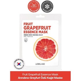 Resim Lebelage Greyfurt Özü İçeren Aydınlatıcı, Nemlendirici Kağıt Maske Lebelage Fruit Grapefruit Mask 