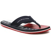 Resim Tommy Hilfiger Erkek Erkek Palm Print Beach Sandal Parmak Arası Terlik Fm0fm03644 