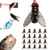 Resim 1 Set Bionik Olta Takımları - Silikon & Karbon Çeliği Alabalık Jigleri, Swimbaits, Kuru Sinekler Levrek, Kedi Balığı, Muskellunge için - Noel, Baba Günü, Büyük Ebeveynler Günü Hediyesi - Tuzlu Su & Tatlı Su Olta Spins & Swims 