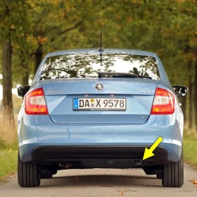 Resim Vass41 Skoda Rapid 2012-2020 Arka Çekme Kancası Kapağı Çeki Demiri Kapak Oem 5JH803663 