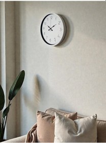 Resim 36 Cm Beyaz Dekoratif Duvar Saati Diğer 