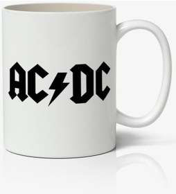 Resim Ac/dc Baskılı Kupa Bardak Baskılı Kahve Kupa Bardak 
