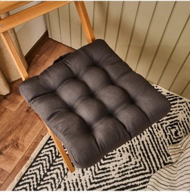 Resim Soft Traum Sandalye Minderi - Antrasit - 45x45 Cm Çok Renkli 