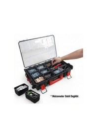 Resim Workpro Wp283029 24lt 12 Gözlü Şeffaf Kapaklı İstiflenebilir 56x35x12,5cm Profesyonel Organizer Takım Çantası 