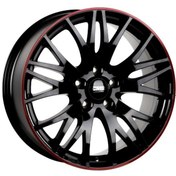 Resim CMS-428-05 7.5x17"-5x120 ET35 72.5 Black Red Gloss Jant (4 Adet) 