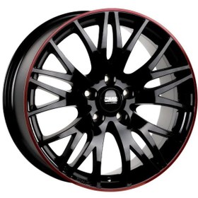 Resim CMS-428-05 7.5x17"-5x120 ET35 72.5 Black Red Gloss Jant (4 Adet) 