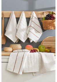 Resim Elart Sophia Mutfak Havlusu 6 Adet 45x30 Cm Krem Krem 