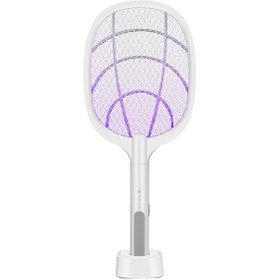 Resim Genel Markalar Masaüstü Standlı Şarjlı Sinek Öldürücü-Sinek Kovucu Raket (5324) 