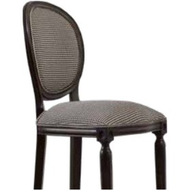 Resim Bengimobilya Sandalye Zus273 Oval Model Ahşap Kayın Iskelet Desenli Şönil Kuma 