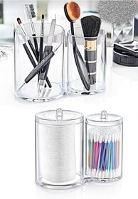 Resim Ikiz Kutular Pamukluk Makyaj Malzemeleri Düzenleyici Ak - 730 