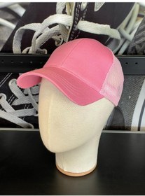 Resim Hamze Düz Basic Fileli Pembe Renk Cap Şapka 