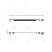 Resim SVAC 10-248 Fren Hortumu Arka A4 16- A5 17- 