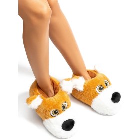 Resim Twigy Lulu Kadın, Garson Boy Hayvanlı Panduf Kahverengi 36/41 