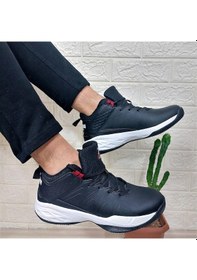Resim Jump 28652 Siyah-beyaz Boğazlı Basket Spor Ayakkabı Siyah - Beyaz 