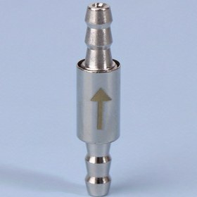 Resim 1 Adet Paslanmaz Çelik Kontrol Valfi, CO2 Sistemleri için, Balık Tankı Difüzörü CO2 Silindirine, 4mm Boru Geri Dönüşsüz Valf, Akvaryum CO2 Aksesuarları, Şarj Edilemeyen, Akvaryum için Pilsiz 