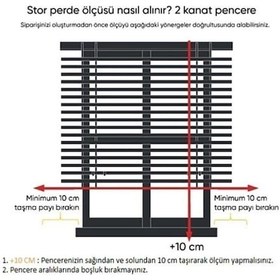 Resim Çift Mekanizmalı Tül Ve Stor Perde - Model 3 Beyaz 