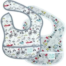 Resim Bumkins Başlangıç Önlüğü (3-9 ay) 2li Paket - Bird Park & Urban B Çok Renkli 