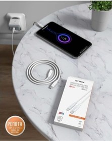 Resim Syrox PD18LK 18W 3.0A Type-C To Apple Uyumlu iPhone Pd Şarj Kablosu 