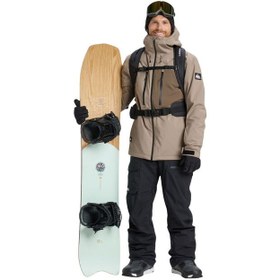 Resim Quiksilver Sycamore Solid 20k Jk Erkek Bej Snowboard Ceketi 