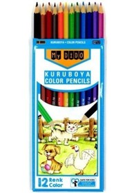 Resim My Dido 12 Renk Kuru Boya Kalemi Tam Boy 