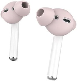 Resim McStorey AirPods 1. & 2. Nesil Kulak İçi Kılıf - 3 Çift Small Silikon Uç - 0.5mm Ultra İnce, Kaymaz, Şarj Kutusuna Uyumlu, Konforlu & Hijyenik Kullanım Pembe 