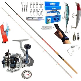 Resim Oslo Okuma Safyre 4000 270cm 10-35gr Remixon Red Zoom Rapala Maket Balık Spin Olta Takımı Seti 