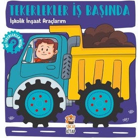 Resim Sincap Kitap Tekerlekler İş Başında İşkolik İnşaat Araçlarım 