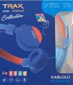 Resim Trax TWS Y2 Bluetooth 5.0 Çocuk Kulaklığı Turkuaz 