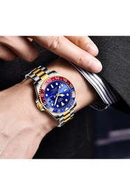 Resim Lige Patron Tasarım Çelik Lüks Erkek Kol Saati 