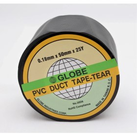 Resim Globe Duct Tape .0.18X50X25YARDS. (Siyah) 