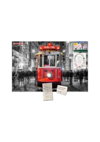 Resim Yapışkanlı Pano/İstanbul, Tramvay 33X48 Cm. 