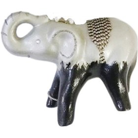 Resim Biblo Fil Seramik El Işçiliği Gri-Gri-20X17 Cm 